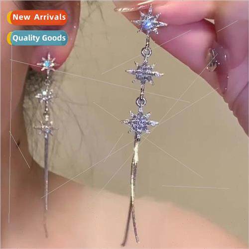 Autumn winter Christmas tassel earrings long 2023 new tide e