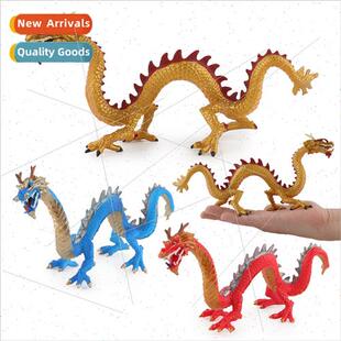 mulation Oriental Dragon model red blue Chinese dragon ornam