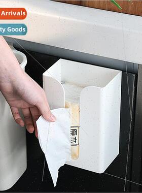 Kchen Plastic Tissue Box No-hole Office Hanging Tissue Holde