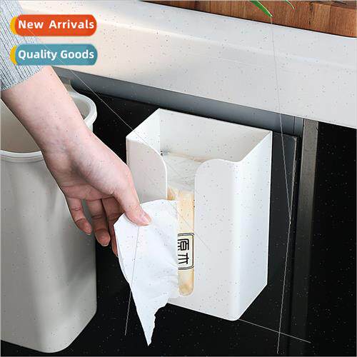 Kchen Plastic Tissue Box No-hole Office Hanging Tissue Holde