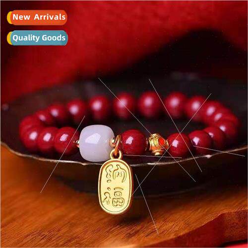 al mine purple gold cinnabar bracelet women pumpkin blessing