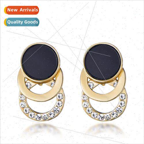 Koreadiamond stud earrings female business hipster hundred w
