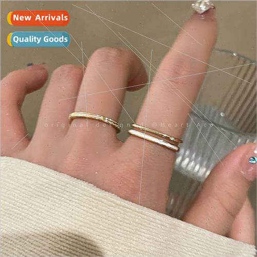 Vegan Circle Zirconia Ring Women che Fashion Open Finger Rin
