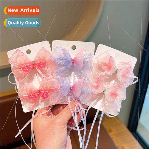 Children bow girls hair accessories do not hurt hair ancient