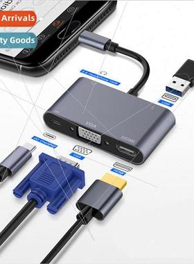 Type-C to HDMI VGA PD 5-in-1 Docking  USB3.1 HUB Hub HD Dock