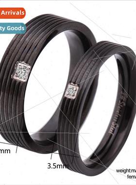 ins new fashion simple couple ring can be spliced stripes rh