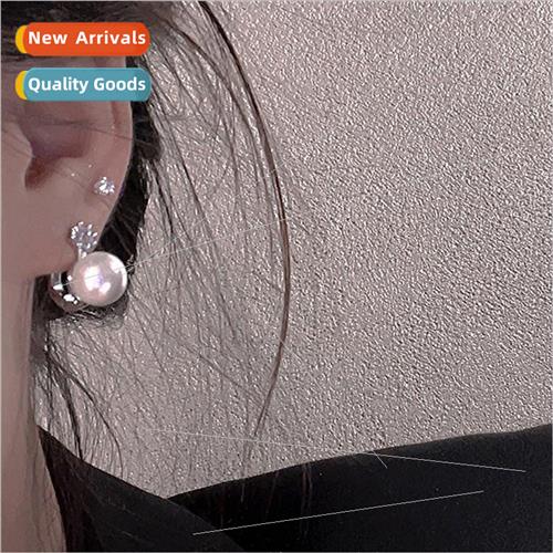 Pearl earrings female earrings 2023 new tide niche exquise e