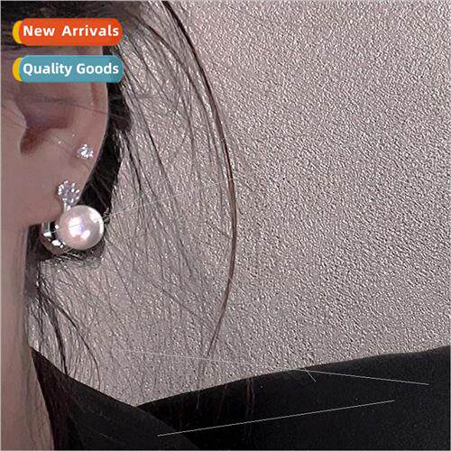 Pearl earrings female earrings 2023 new tide niche exquise e
