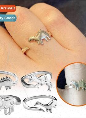New Creative Stegosaurus Dinosaur Animal Open Finger Ring Hu