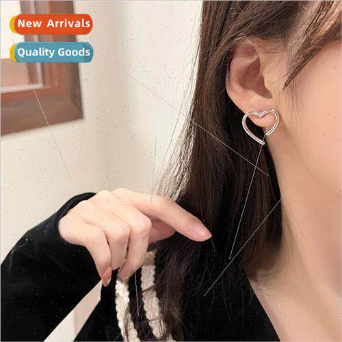 mple notch love heart earrings female cold wind hundred wh c