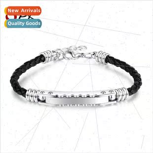 glossy men stainless retro Europe new bracelet steel fashion