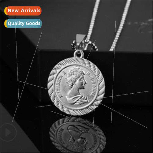 che ancient coin pendant necklace delicate men women hundred