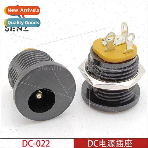 DC Power Socket DC-022 Threaded 11.5mm Diameter Temperature