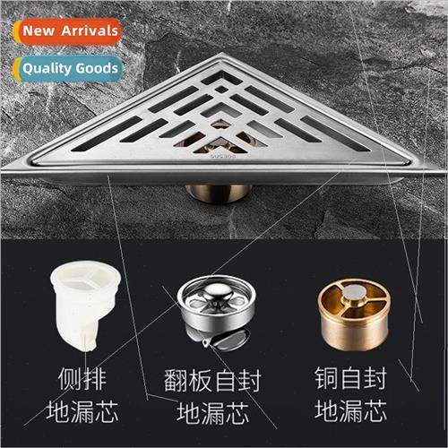 304 Triangle Floor Drain Bathroom Corner Floor Drain Anti-Od