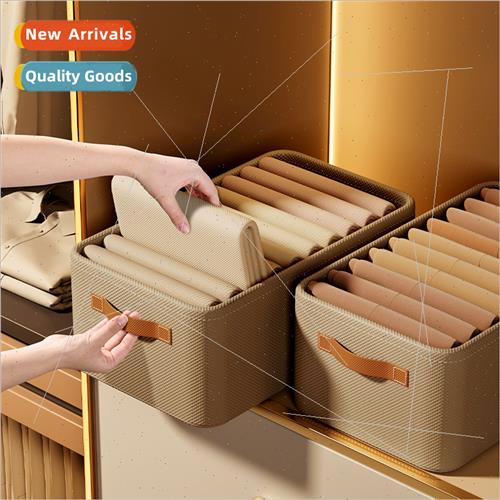 Household pants organizer box large capacy clothes storage b