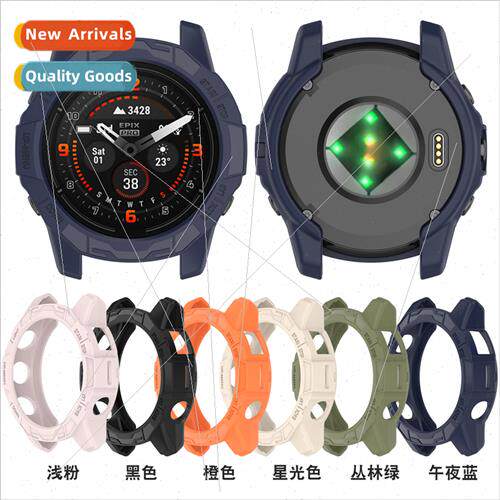 适用Garmin quatix7 pro watch case armor skeleton half bag pr