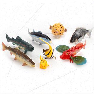 Solid freshwater fish model tuna salmon flower ridge fish cr
