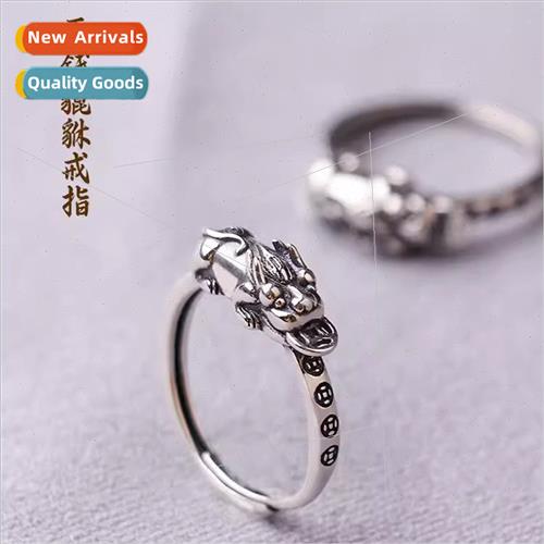 Vintage do old tune bravery ring female wind open ring lerar