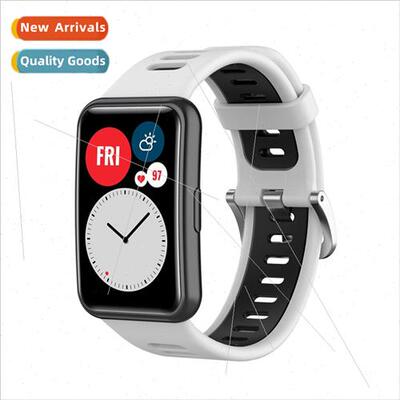 适用Huawei watch fit one pcs two color silicone strap fit st
