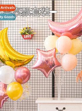 Aluminum film balloon holiday  atmosphere decoration lightin