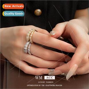 Zirconia Snake Ring Europe Cool Index Finger Ring Hundred HJ