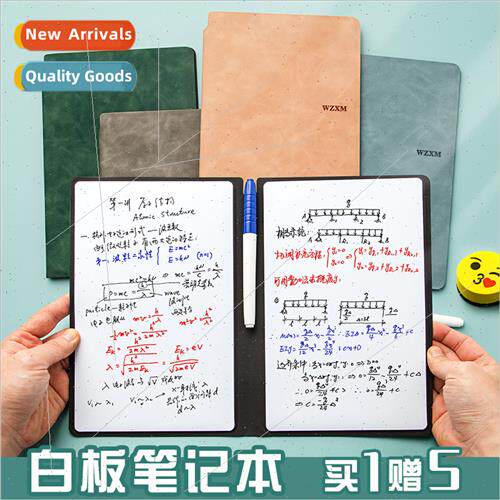 A5 wheboard notebook easy to erase easy to wre leather doubl