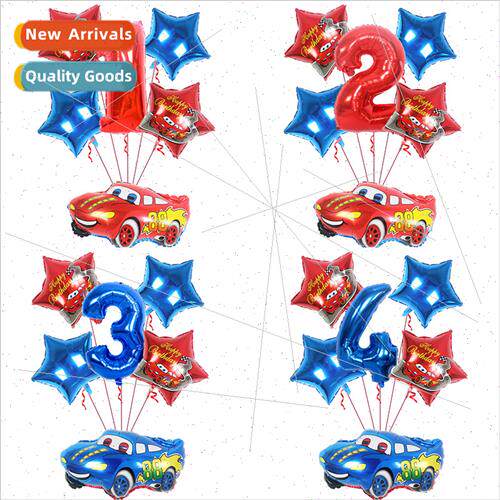 6pcs set McQueen Car Aluminum Film Balloon Set 18 inch Penta
