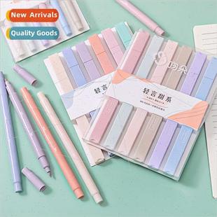 student marker double ended accent macaroon ery roughened