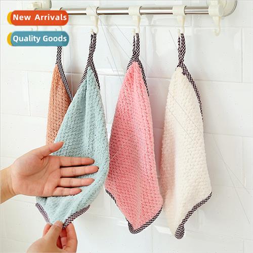 Pine适用Apple pattern double-sided absorbent wipes thickened图片