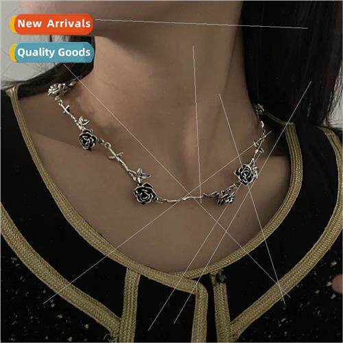 Camellia Flower Duo Necklace Women Collarbone Chain 2023 New