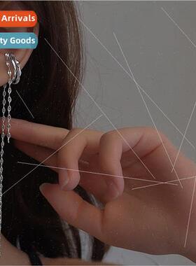 2024 new tide winter twist chain whout ear hole ear clip fem