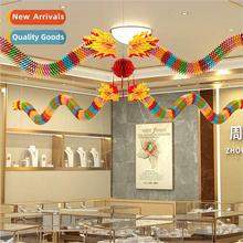 2024 decorative scene setup pendant wave flag pull flag New