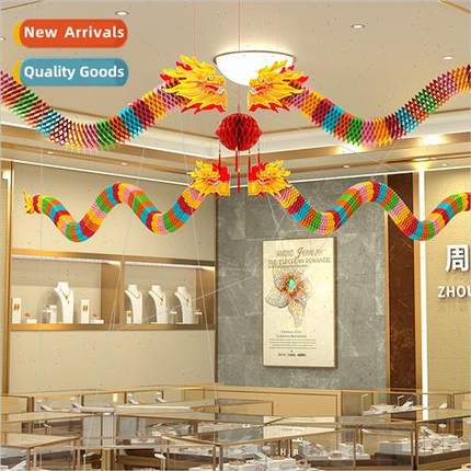 2024 decorative scene setup pendant wave flag pull flag New