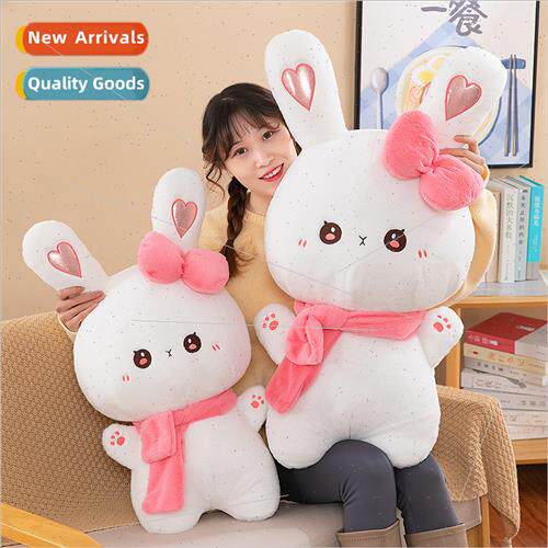 New scarf rabb plush toy doll to send girls birthday cloth d