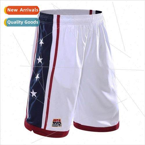 Sports shorts men breathable sweat polyester basketball larg