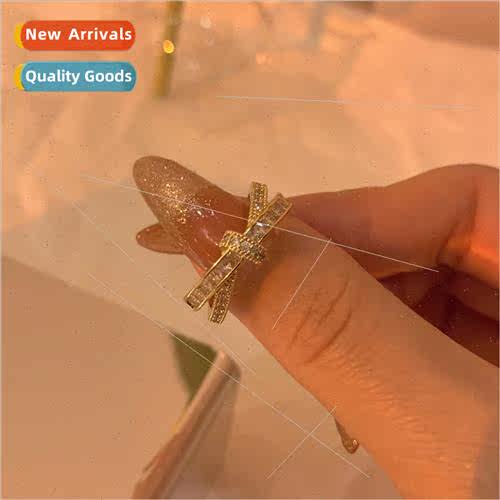 Super sparkling ring ins niche zirconia delicate finger ring