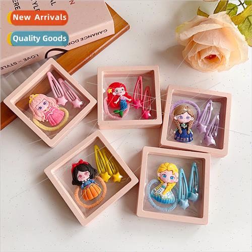 Korea children hair clips cute cartoon hair card girls princ