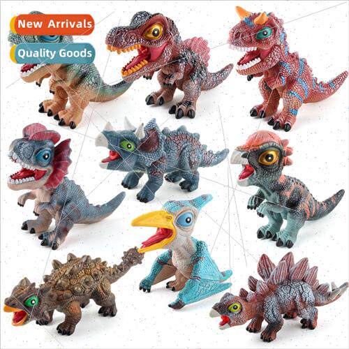 Tyrannosaurus rex triceratops animal model soft plastic dino