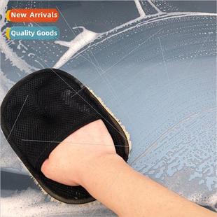 Wool Car Wash Gloves Scrubbing Waxing Gloves Cleaning Polish