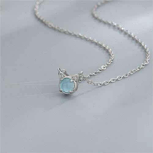 Small animal necklace cute kten flash diamond collarbone cha