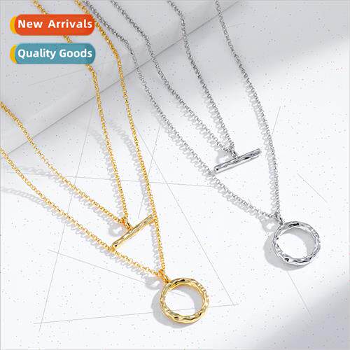 Copper gold-plated stacking necklace women hundred matching