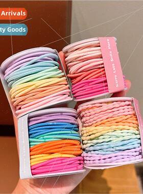 Colorful basic simple rubber bheadbfemale -injury hair elast