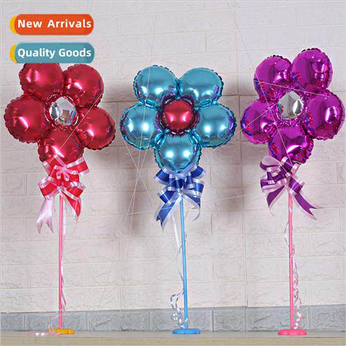 Christmas five-petal flower aluminum film balloon five-leaf