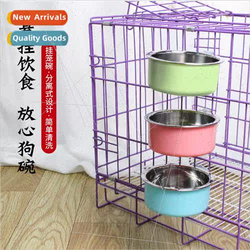 Pet Bowl Feeder Cat Bowl Pet Stainless Steel Dog Bowl Dog Cr