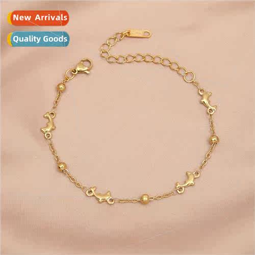 2022 Europe new fashion stainless steel dolphin bracelet lad