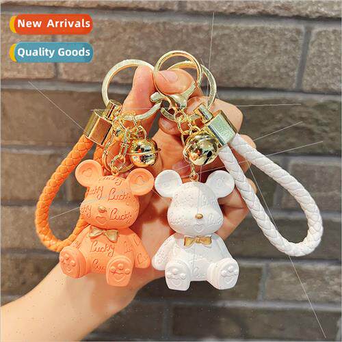 Resin letters bear doll key ring bag doll creative small acc