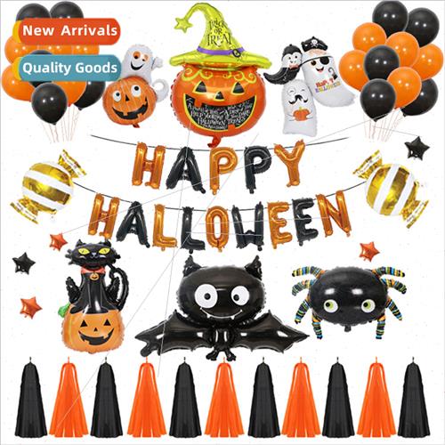 Halloween Balloon Mall Bar Ghost Party Decoration Skeleton P