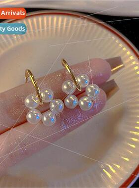 New S925 silver needle retro love earrings earrings sense ni