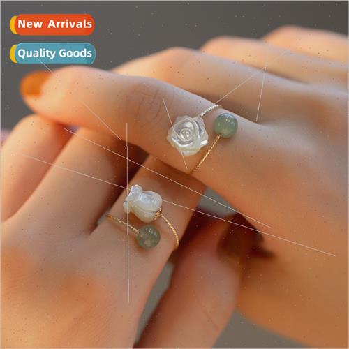 bell orchid ring flower finger ring female holiday gift open