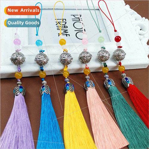 Palace bell cell phone pendant DIY ancient fan pendant tasse
